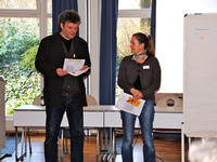Philipp Störtzel und Carmen Schmid - moderieren den ersten Tag