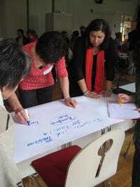 Visionen entwickeln - Mitglieder in den Workshops